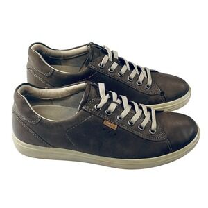 ECCO Women Brown Leather Lace Up Sneakers Shoes EU 38 US 7 UK 5.5